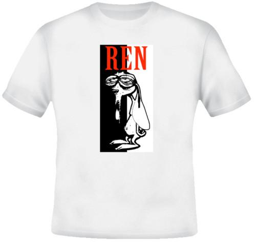 The Ren Stimpy Show Funny Cartoon Parody White Tshirt