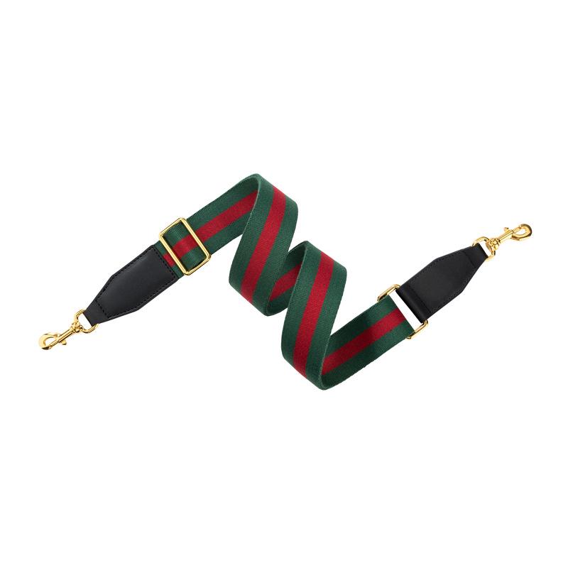 Versatile Single Shoulder Crossbody Bag Strap: Red-Blue Wide Design with Adjustable Red-Green Webbing