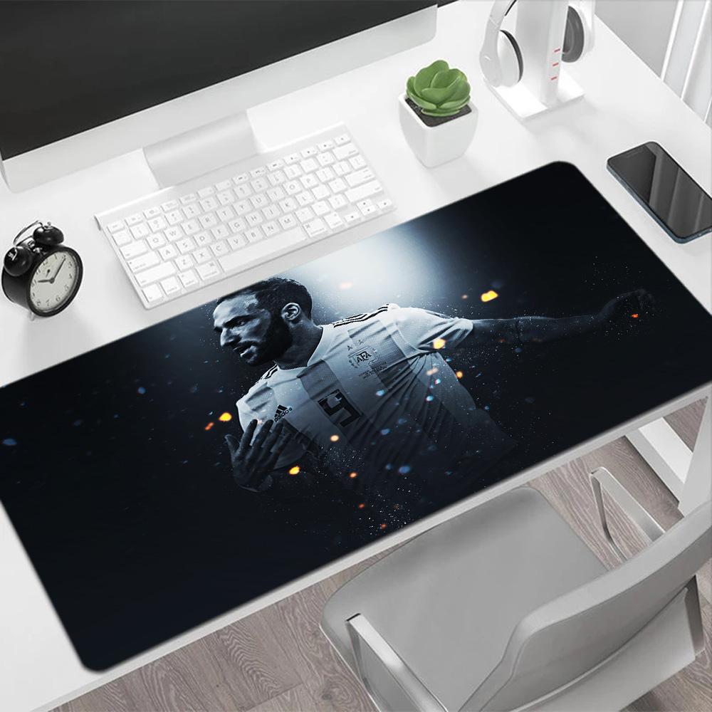 Precision Soccer Gaming Mouse Pad Keyboard Mat Study Desk Mat Non-Slip Rubber Base Computer Desk Office Decoration Accessory