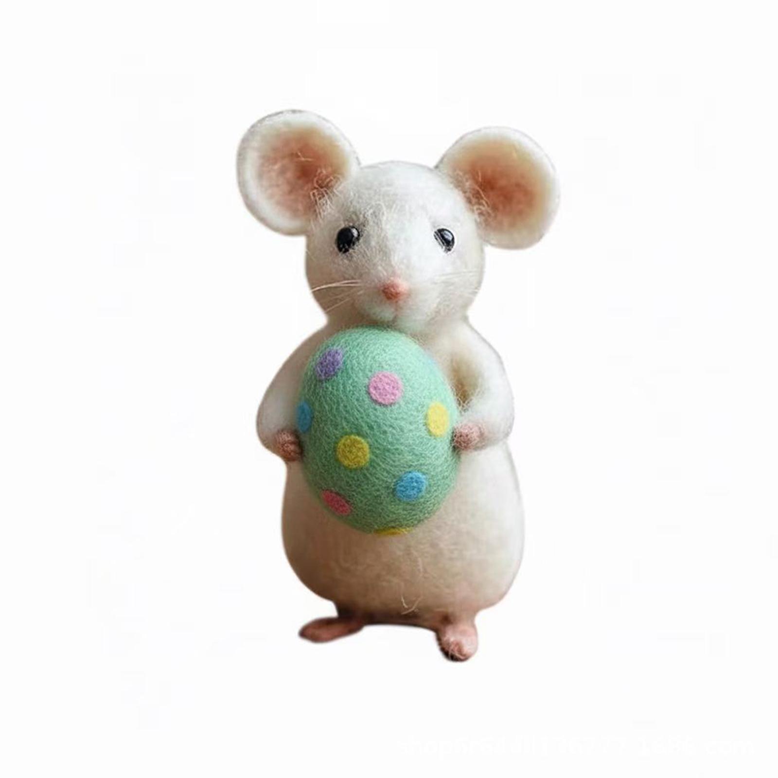 

Easter Cute Woolen Mouse Decorations Resurrected Egg Gifts One Size
