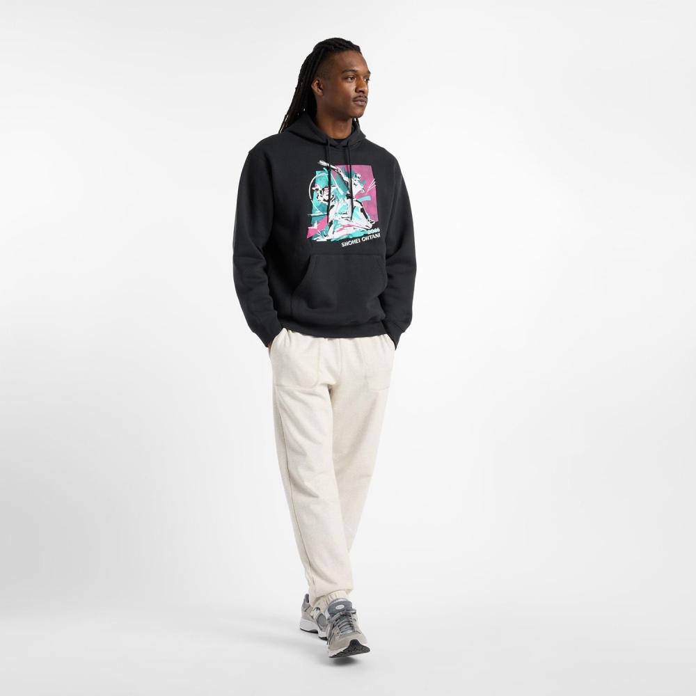 Худи с графическим принтом New Balance M S.o Mt51736Bk Bk XXL