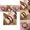 Chic Summer New Chinese Design Red Glass Pixiu Bracelet Coconut Shell Beads