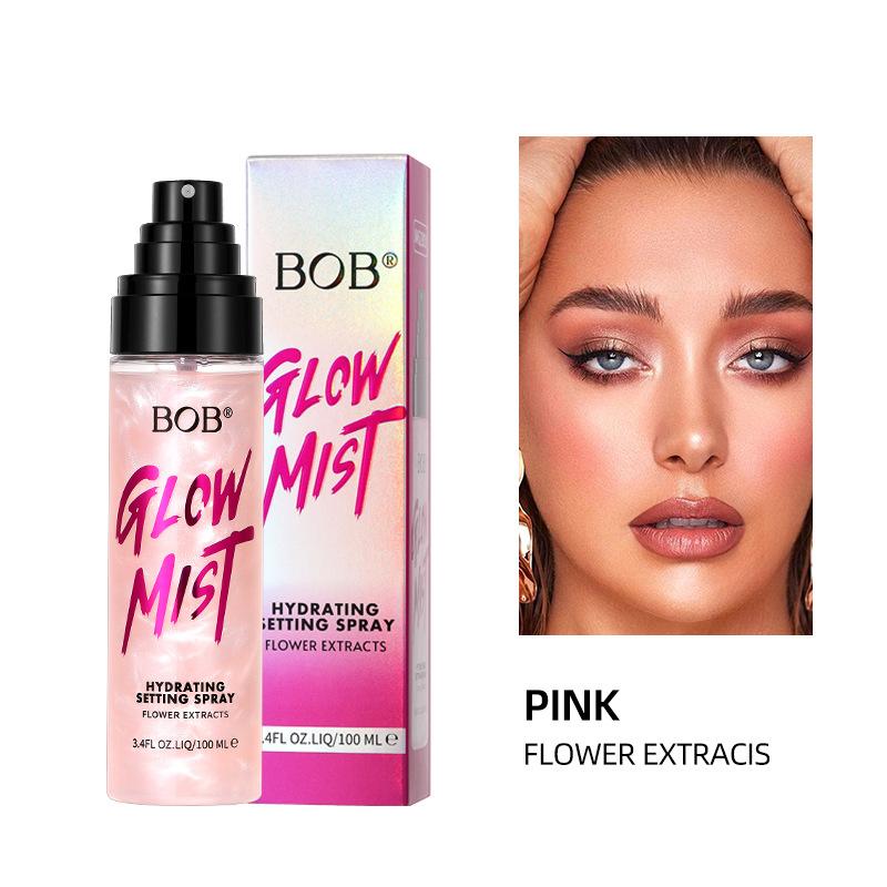 BOB Goldener feiner Flash-Einstellspray erfrischend feuchtigkeitsspendend nicht klebrig feuchtigkeitsspendend feuchtigkeitsspendendes Öl-Kontrolle Make-up-Einstellwasser