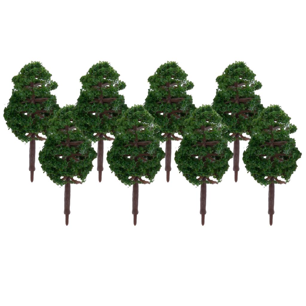 Model Green TreesPlastic Model Tree Scenery Railroad Decor Landscape Train Layout DIY Garden Scenery Miniature Toys For Kids