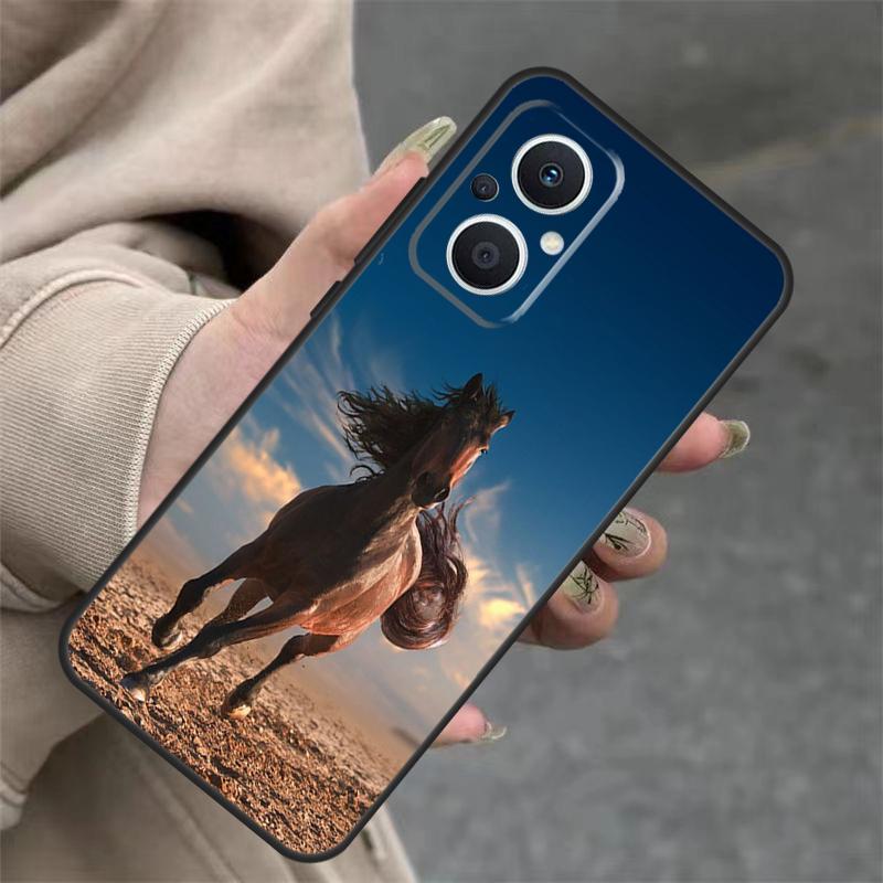 Horses Running Case For OPPO Reno 7 8 Lite 10 11 12 13 14 Pro 8T 12F 13F 14F OPPO Find X8 X6 X9 Pro Cover