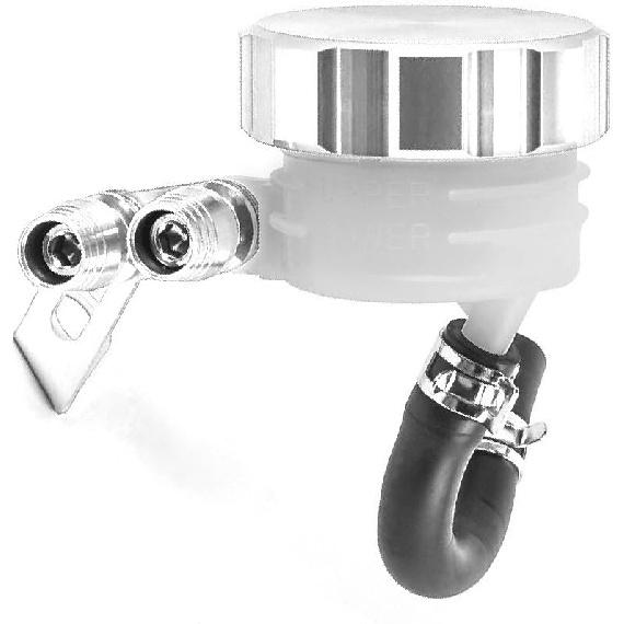 

Передний тормозной бачок для мотоцикла, масляный бачок для сцепления, чашка для Honda, Kawasaki, Yamaha TMAX, Suzuki, Triumph, Aprilia, Ducati(Серебряный) серебряный