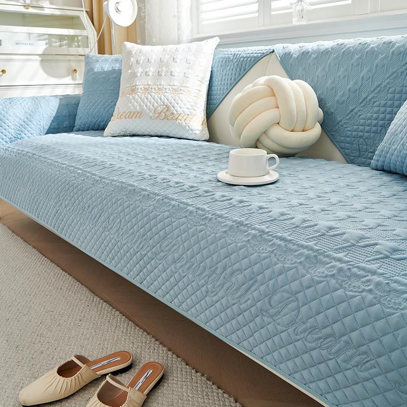 Spring Sofa Cushion Nordic High-Grade Cushion Four Seasons Universal Non-Slip Non-Stuffy Cover Cloth