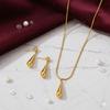 Stainless Steel Water Drop Necklace: Trendy & Versatile Clavicle Chain for Women