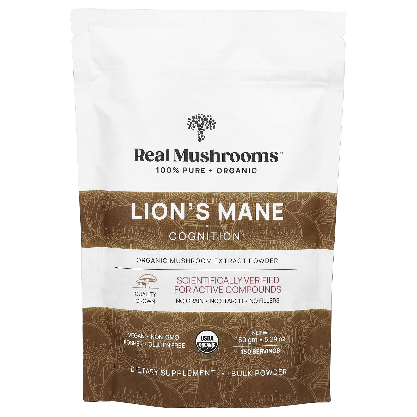 

Deer Antler Mushroom, Organic Mushroom Extract Powder, 150G(5.29Oz)