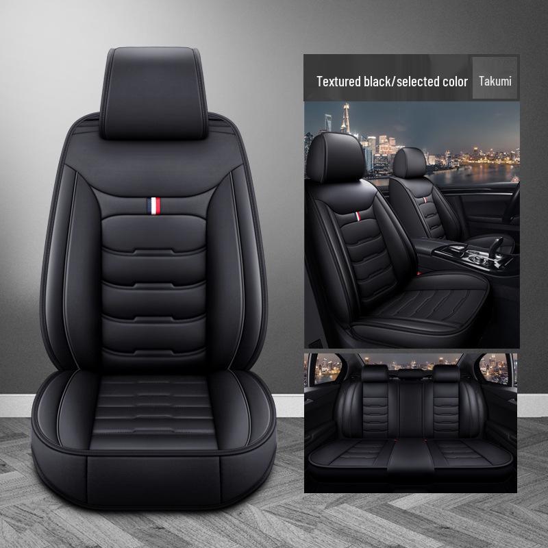 Universal Leather Car Seat Cushion - Washable, All-Season, Easy Care