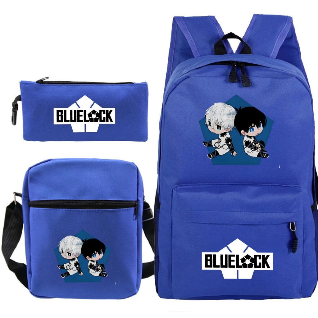 Japanese Cartoon Peripheral Printing Children'S Schoolbag, Primary And Secondary School Student Stationery Set, Shoulder Backpack Three-Piece Set