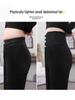 Women's Plus Velvet Thick Black Leggings: Elastic, Skinny, Pencil Pants for Spring, Autumn, Winter.