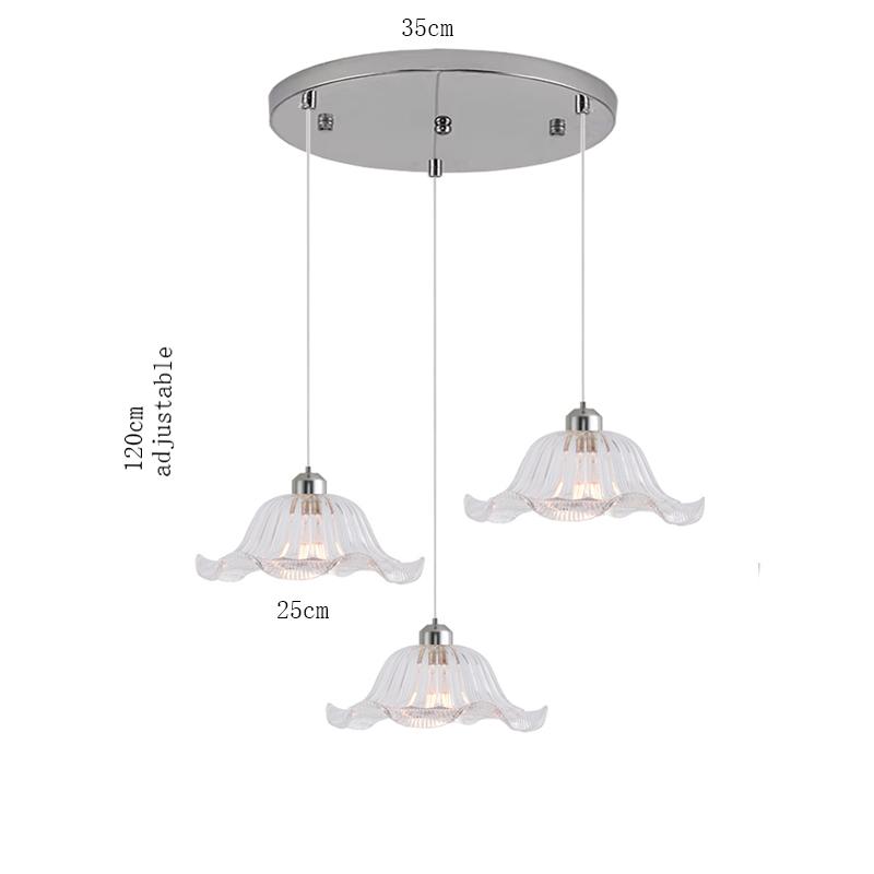 Green Glass Pendant Lamp Retro Drifting Window Bedhead Clothing Store Bar Creative LED Chandelier Home Decor Light Hanging Room