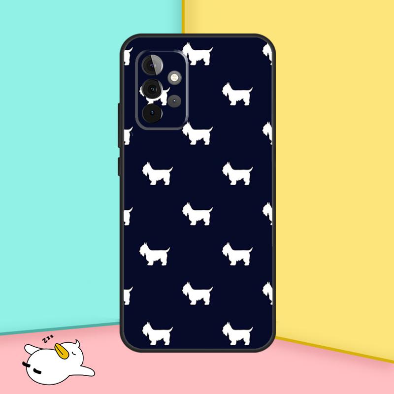 Schnauzer Puppy Dog Cover For Samsung Galaxy A53 A33 A13 A12 A32 A52 A14 A34 A54 A15 A25 A35 A55 A71 A51 Case