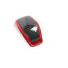 Red&Carbon Fiber Gear Shift Knob Cover 1pc For Toyota Grand Highlander 2024 2025
