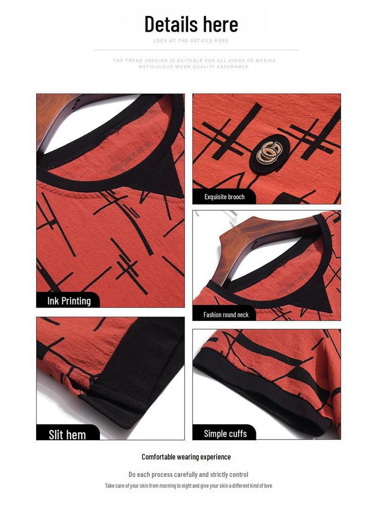 Women's 2023 Summer Korean Style Loose Fit T-Shirt - Belly Covering, Short-Sleeved, Plus Size Top for Middle-Aged Ladies