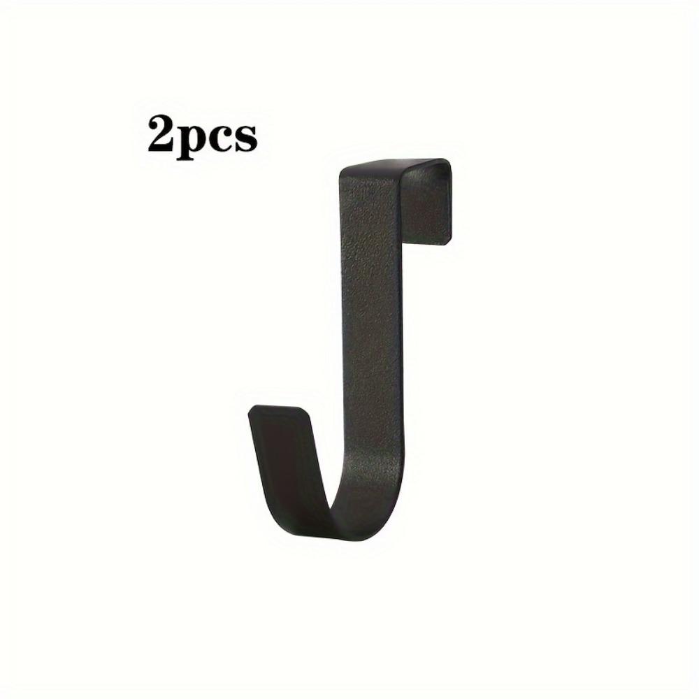 

2 шт. высококачественной нержавеющей стали для хранения крючков для дверей шкафа - промышленные крючки для ванной комнаты, гардеробной и кухни - регулируемые