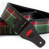 Straps Guitar 6cm Tartan Green RightOn! Strap, Wide, 95-150cm Long,