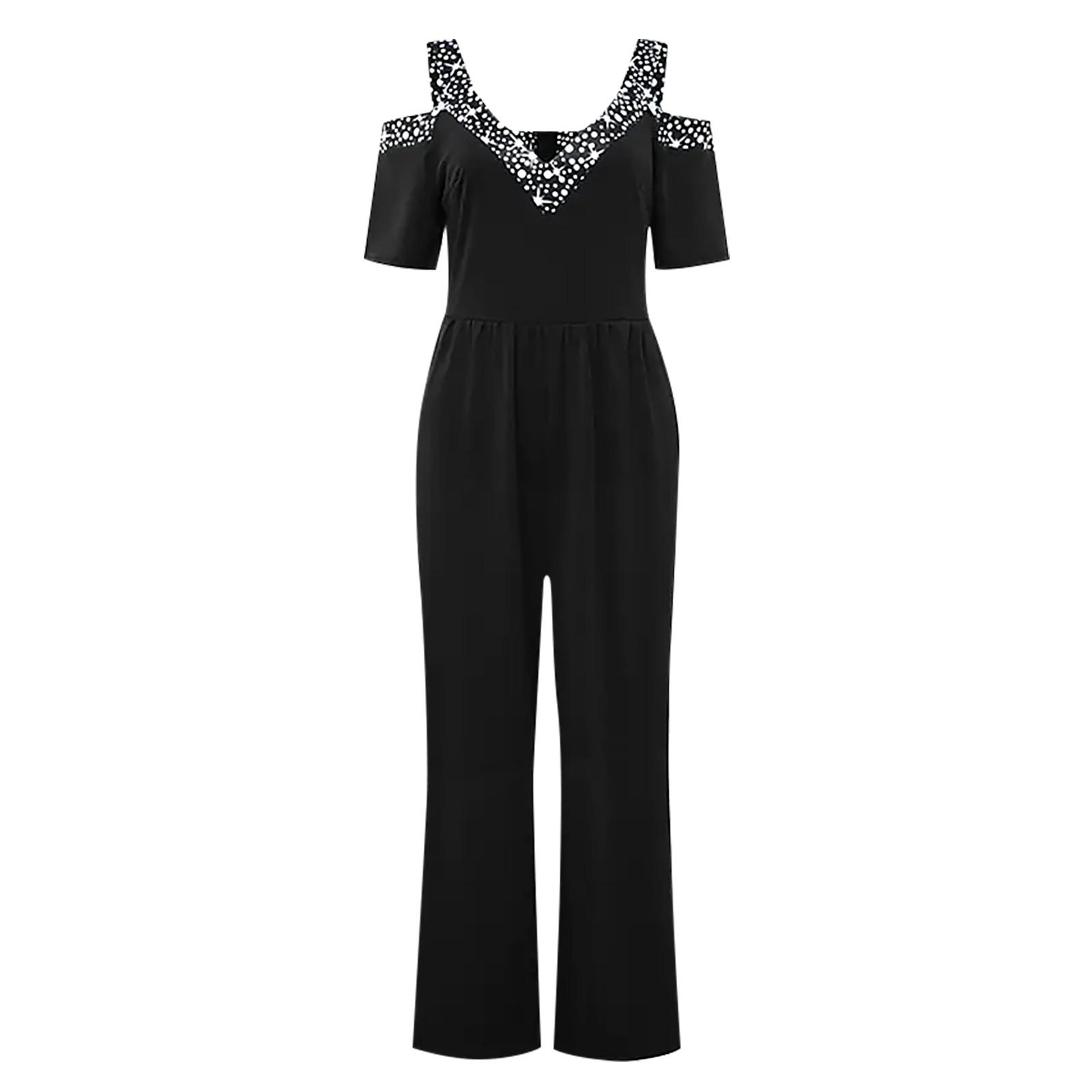 Женский повседневный комбинезон с широкими штанинами — фото 5