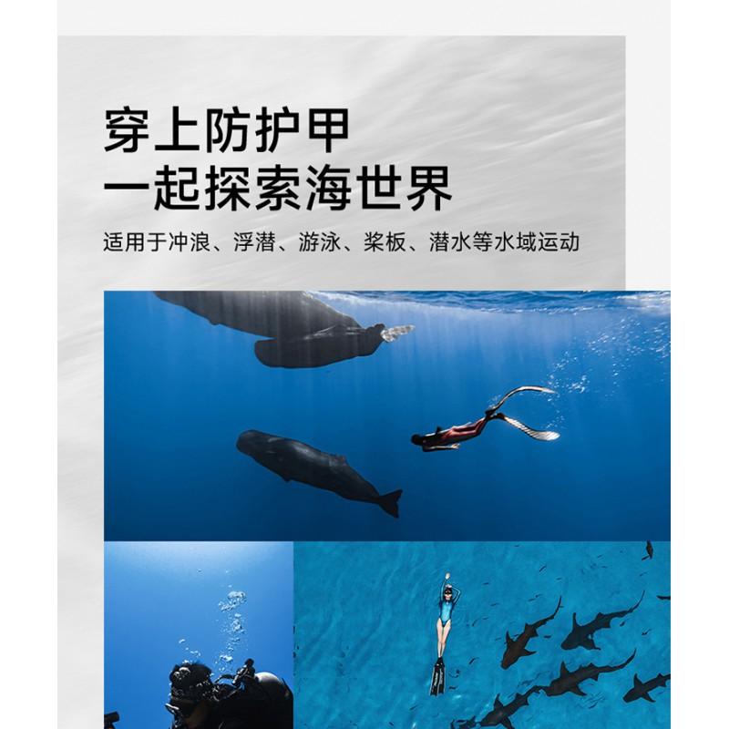 2MM Diving Suit Men's One-piece Short-sleeved Shorts Women's Front Zipper Cold-proof Warm Snorkeling Surfing Wet