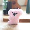 Cartoon Cute Koala Plush Keychain Doll With Short Plush Material Bag Decor Gift