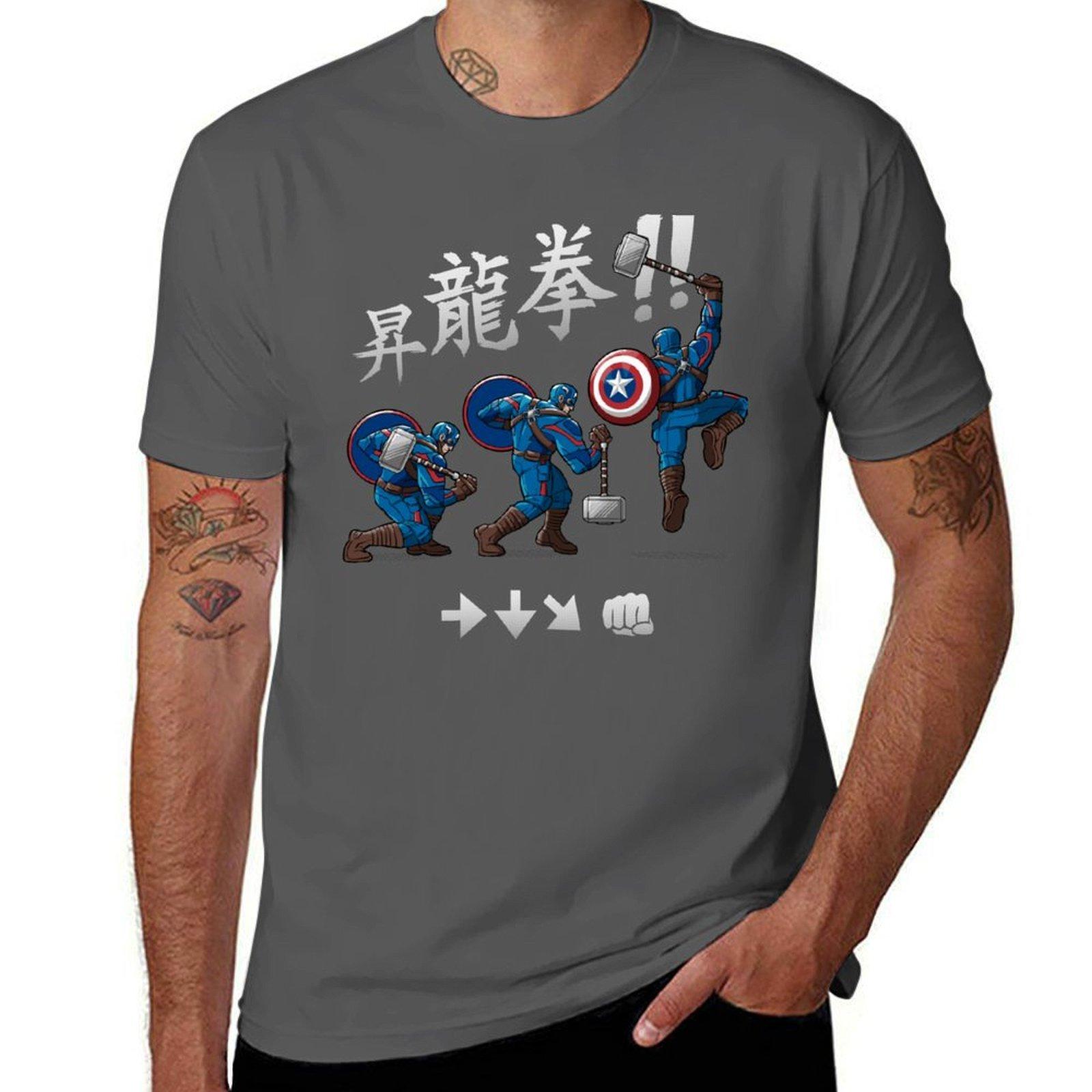 

Captain Shoryuken T-Shirt t shirt man designer anime tshirt T-Shirt 4XL
