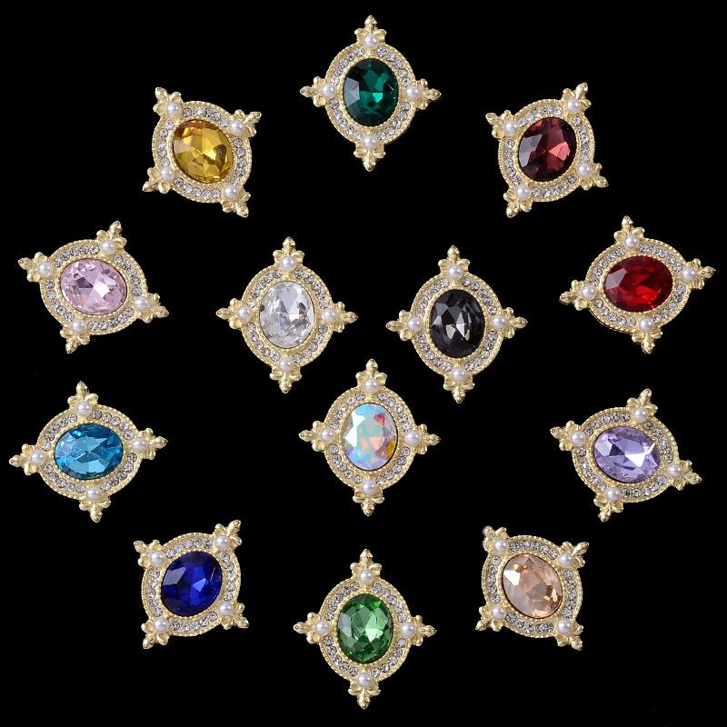 21*24Mm Metal Flatback  Buttons Shoes/Clothing Ornaments Handmade Diy Jewelry Accessories