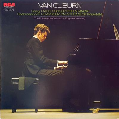 Płyta LP VAN CLIBURN, EUGENE ORMANDY, PHILAD – Grieg: Koncert fortepianowy / Rachmanin RX2359 RCA RED SEAL 1979 Japonia Obi Classical
