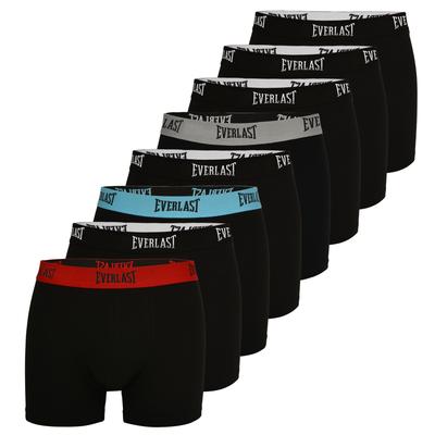 Pánské boxerky, sada 8 kusů, černá, guma, bavlna