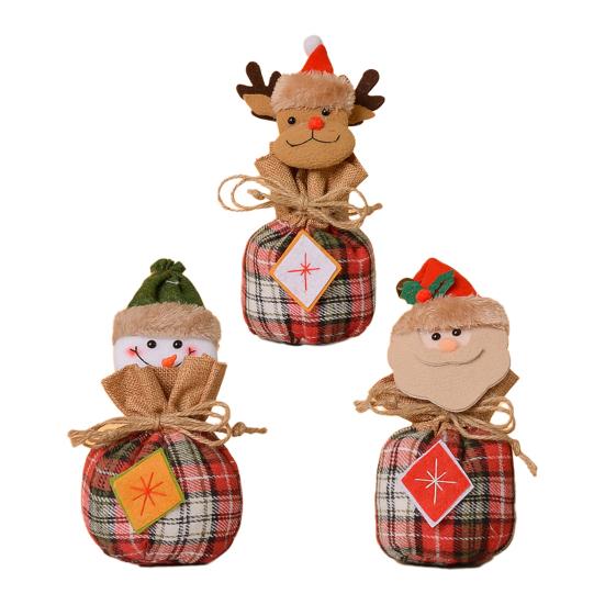 Christmas Candy Bag Reusable Christmas Treat Bag for Goodies Fruits Holiday Gift Storage Bags