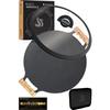 JIKABI JAPAN Multi Griddle Camp Outdoor Iron Plate Official Product (5-piece Set Dedicated Lid 33cm)