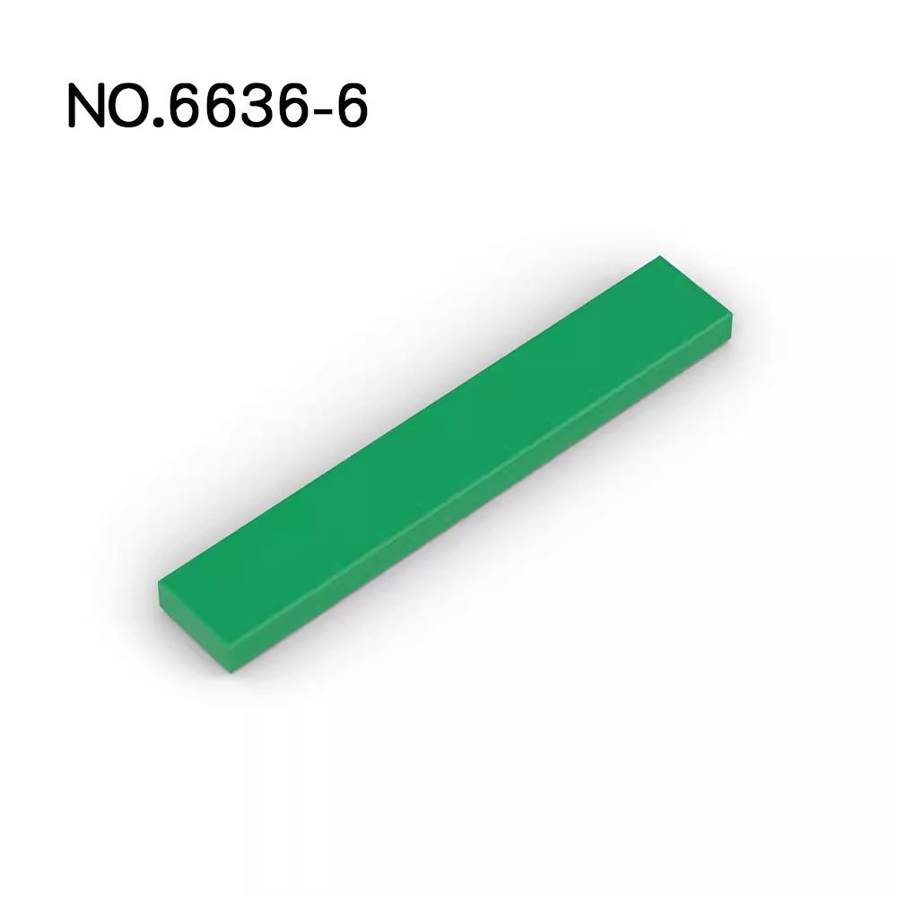20 Stück MOC Teile 6636 Fliese 1 x 6 mit Nut Kompatible Steine DIY Zusammenbau Bausteine Partikel Kinder Puzzle Gehirnspielzeug Geschenk