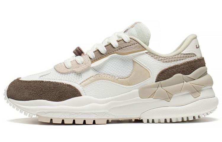 Li Ning Origin Casual Shoes Women's Low Top Ecru/Reindeer Brown AGLS158-1