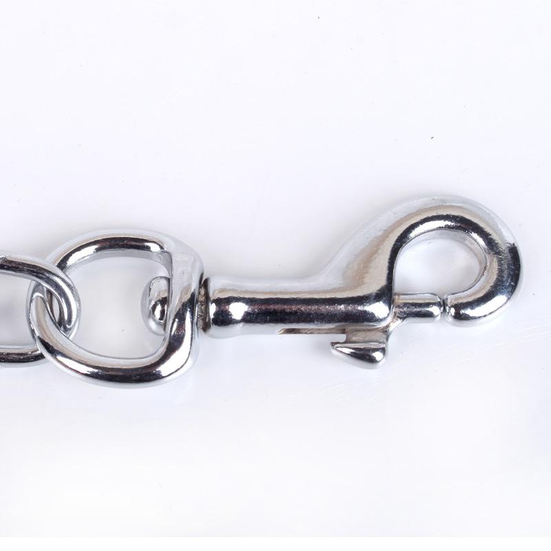 Dog Chain Dog Leash Twisted Dog Metal Iron Traction Pet Traction Leash Foam Handle Pet Traction Chain