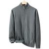 2025 Men's Autumn/Winter Plus Size Light Luxury Warm Down Knit Cardigan Sweater.