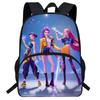 Hunters Demon Kpop Cartoon School Backpack Durable Material Anti Shock Students