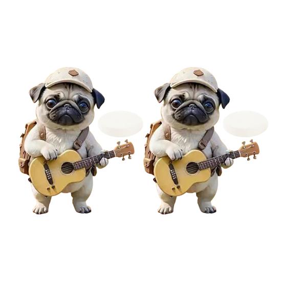 Désodorisant de Voiture Acrylique Clip d'Aération Chien Décoratif Parfum de Voiture Clip Climatiseur Voiture Anti-Rouille Chien Adore Cadeau Accessoires Intérieur d'Aération Auto