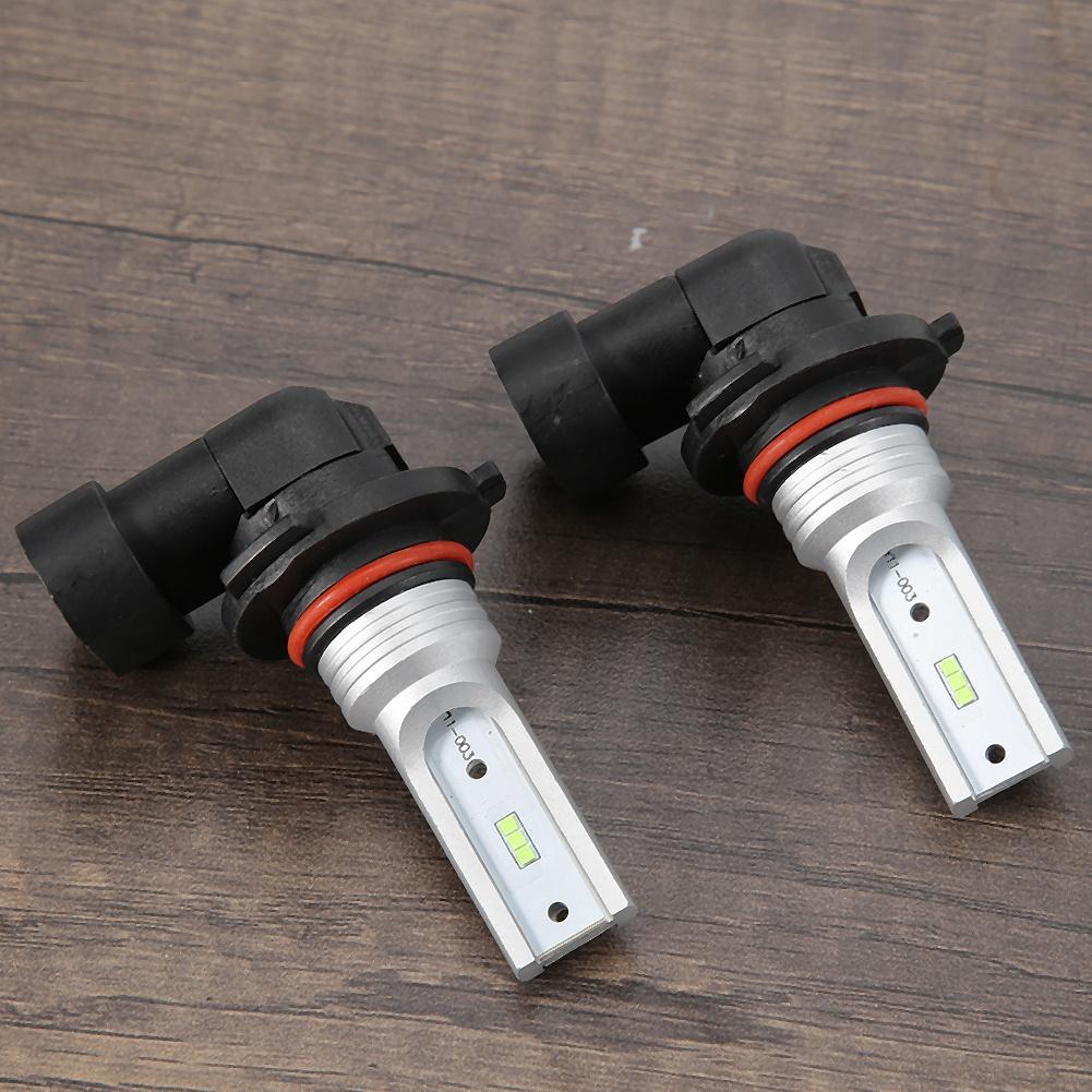 2pcs 72W 6000K White LED Fog Light Bulbs, Super Bright Decoding Car Hdlight Bulbs with Aluminum and Design, for 9145