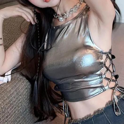 Women's Fashion Sexy Side Tie Slim Sleeveless Tube Top