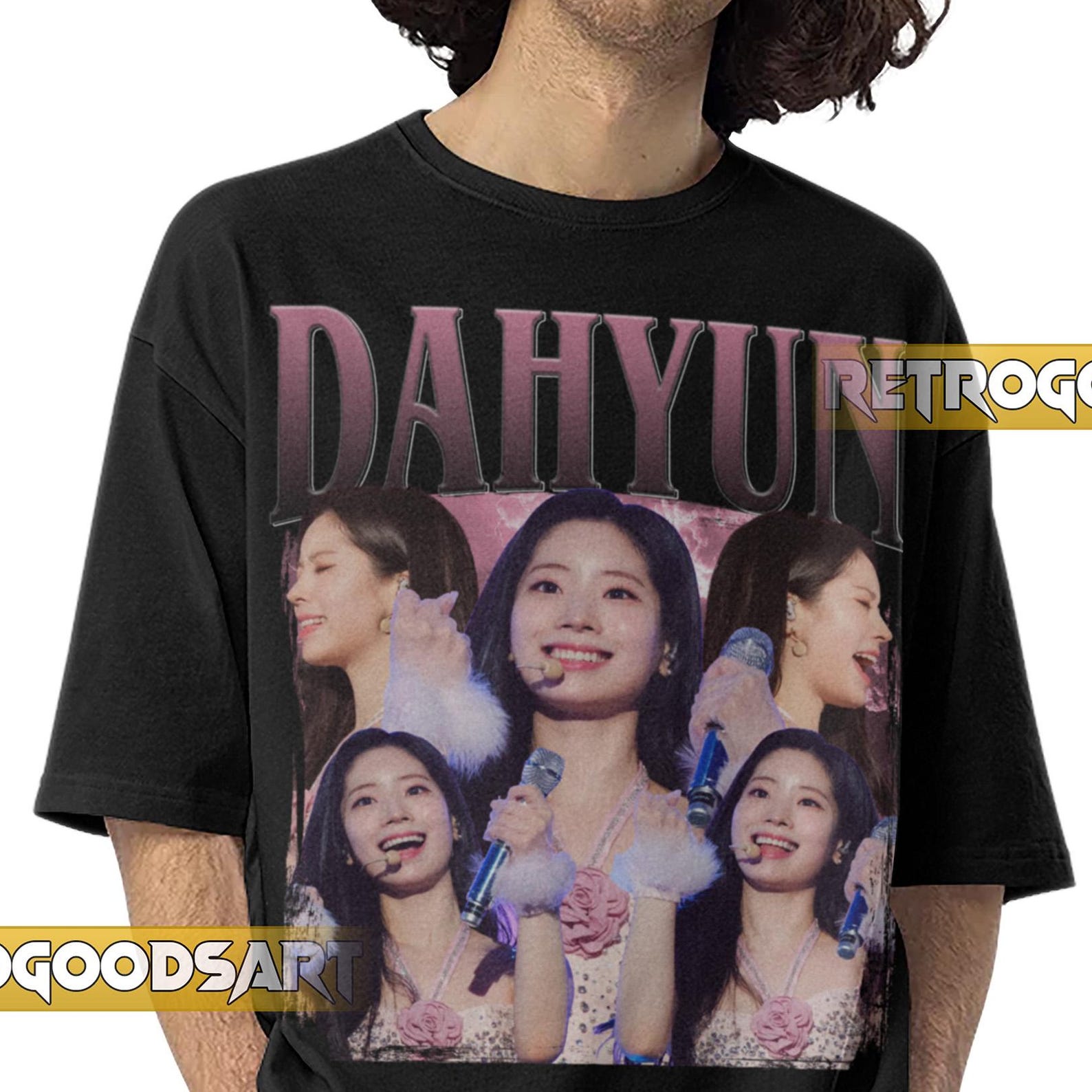 DAHYUN TWICE GIRLGROUP Retro Shirt / Dahyun Vintage Band Tee / Kim Da-hyun Twice Tour / Twice Kpop GirlbandConcertMerch S