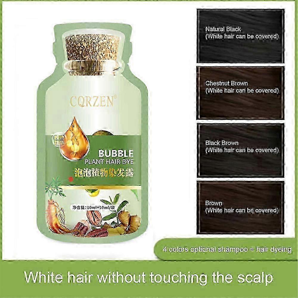 Plant-Based Bubble Hair Dye - Pack of 10 Sachets for Gentle Colour Change