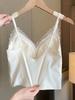 Lace Sling Bras Long Underwear With Pad Women Inner Vest Summer One Piece Bras Workout Street Wear Tank Tops Fashion Lady Sexy Tops