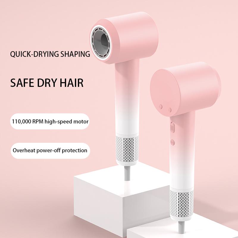High Speed Electric Hair Dryer High Power 1600W Negative Ion Hair Care Fast Drying Low Noise No Hair Injury