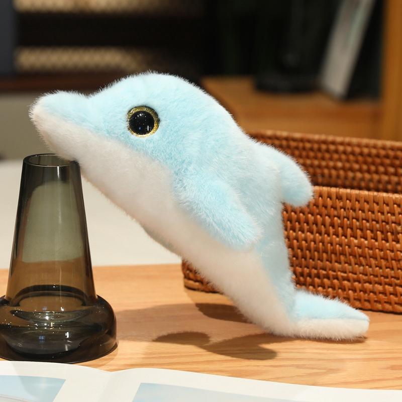 Simulatied Sea lions Seals Dolphin Seahorse Plush Cartoon Cute marine organism Marine Park Plush Toy Stuffed Doll Boy Gift 30CM dolphin