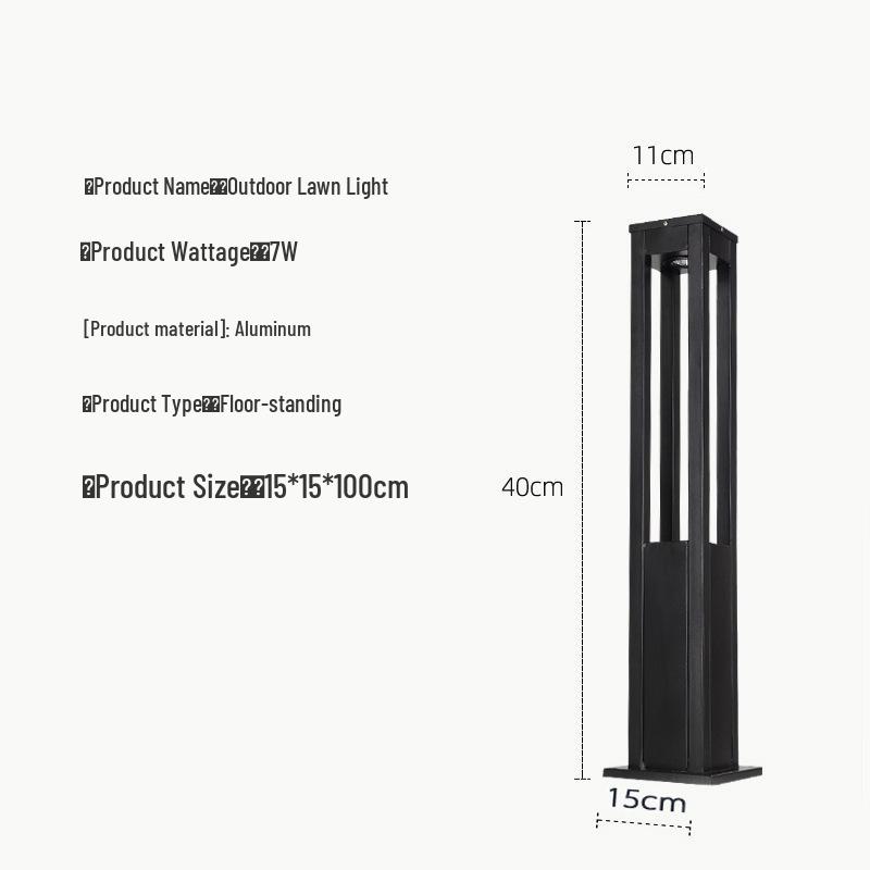 Minimalist LED Garden Lights for Parks and Pathways