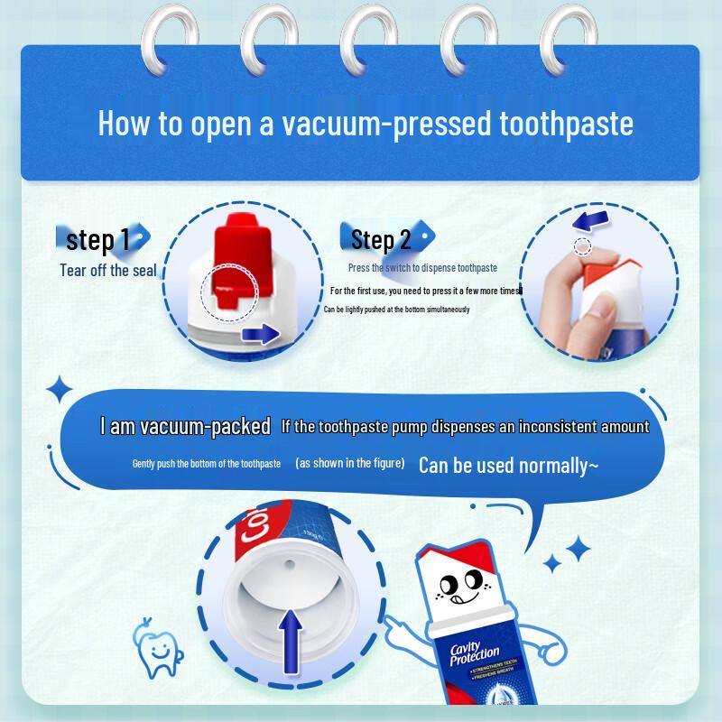 Colgate European Import Pump Dispenser Toothpaste (Sun Yingsha Series)