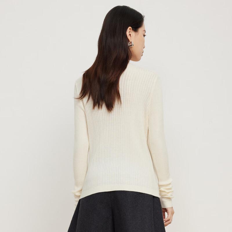 Elva' Island Women's Slim-fit Mock Neck Long-sleeve Knitted Top