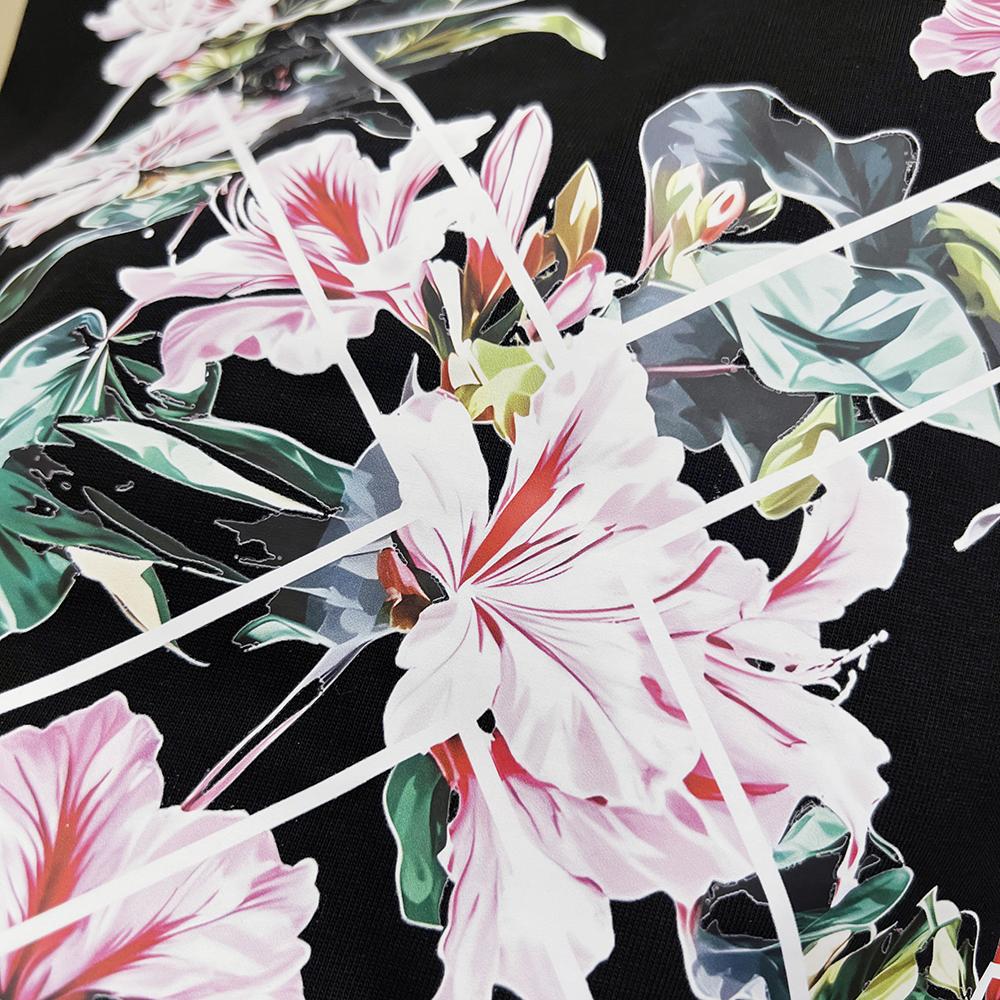 9299 Off-White Summer Men's and Women's Pure Cotton Print Oversized T-shirt Street Wear