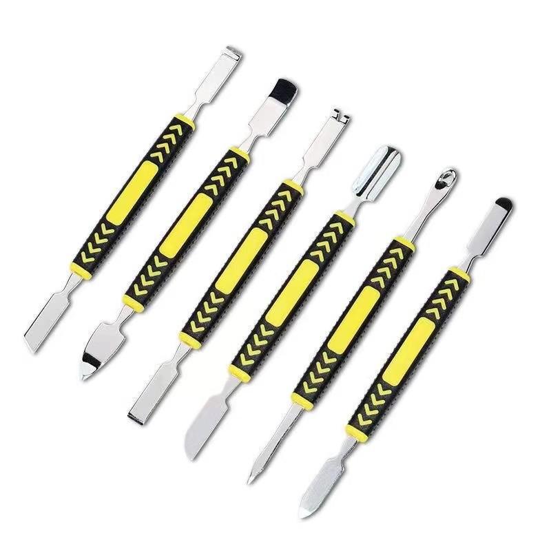 6-Piece Stainless Steel Pry Bar Set for Mobile Device Repair