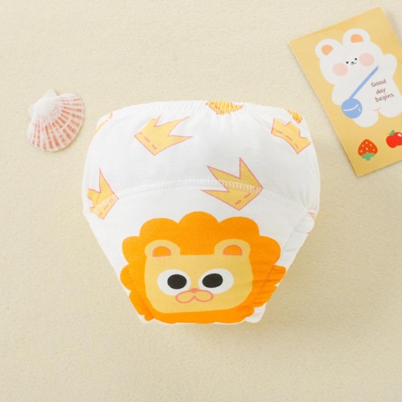 Reusable Cotton Potty Training Underwear Anti Leak Protection Comfortable Washable Toilet Learning Pants For Baby